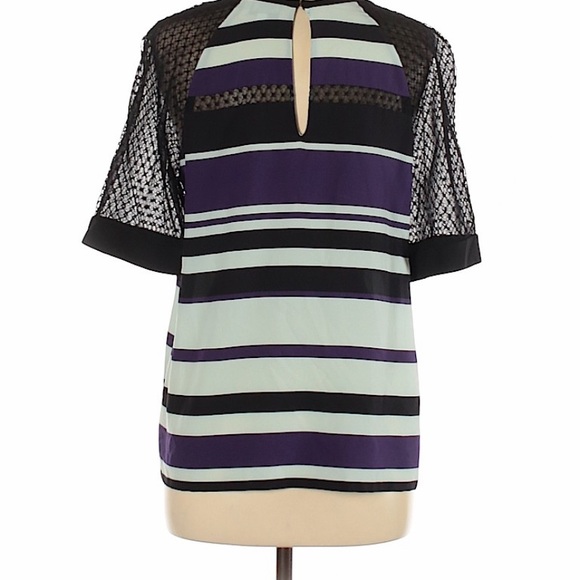 Short Sleeve Silk Top - Picture 2 of 2